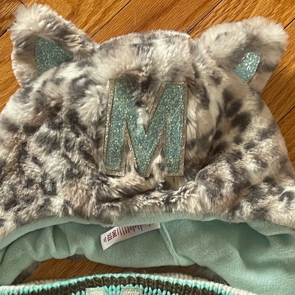 Justice Hat and Ear Muff- NWT- Letter M on the front - Picture 6 of 6